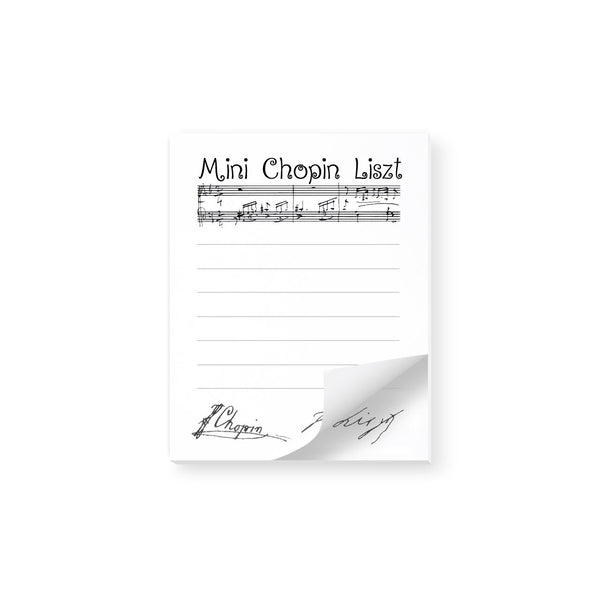 Mini Chopin Liszt Post-It Notes