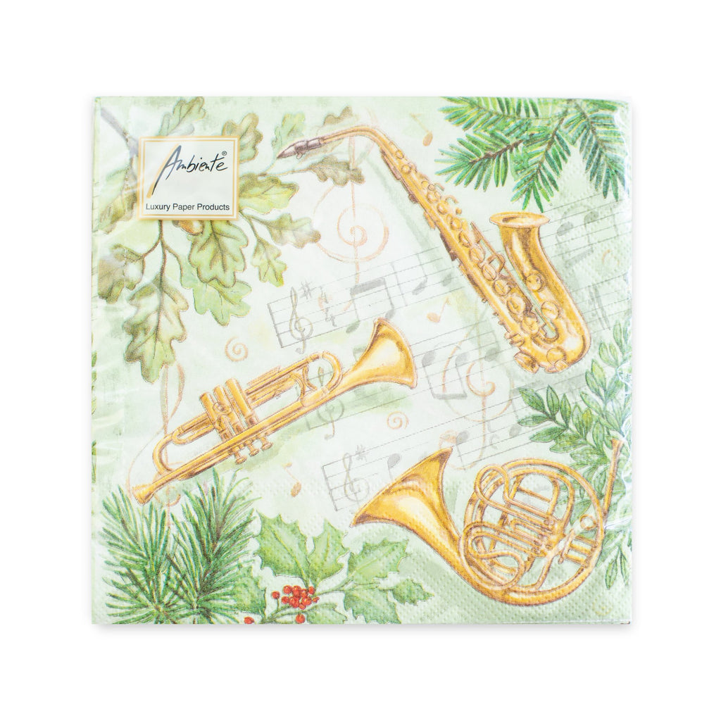 Holiday Brass Luncheon Napkins