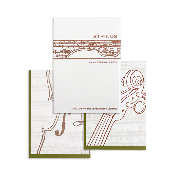 Letterpress Strings Notecard Set