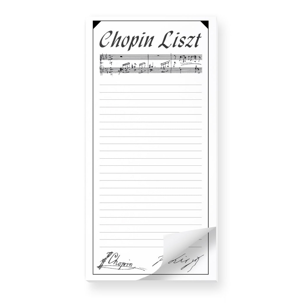 Chopin Liszt Note Pad
