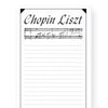 Chopin Liszt Note Pad