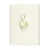 Antiqued Gold Treble Clef Boxed Notes