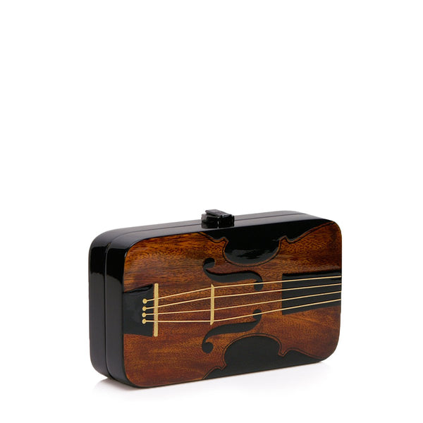 Violin Wooden Handbag