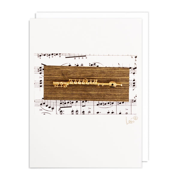 Gold Flute Art Card
