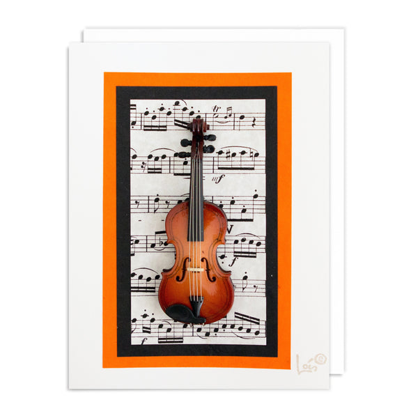 Violin Art Card