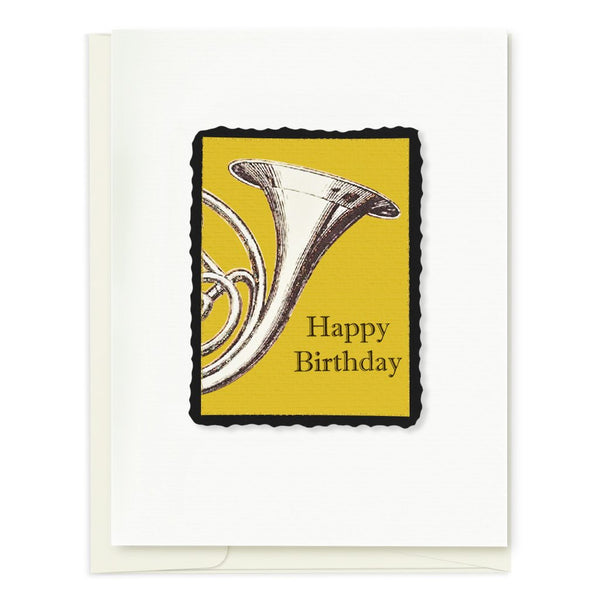 French Horn Birthday Card
