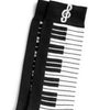 Men's Black and White Piano Socks