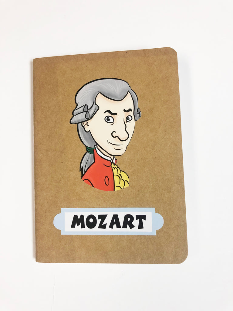 Mozart Cartoon Notebook