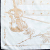 Mozart Silk Scarf White