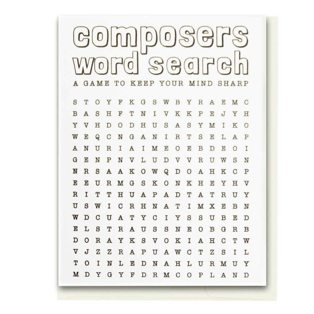 Letterpress Composer Word Search