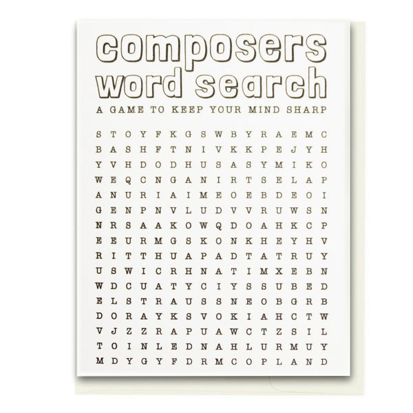 Letterpress Composer Word Search