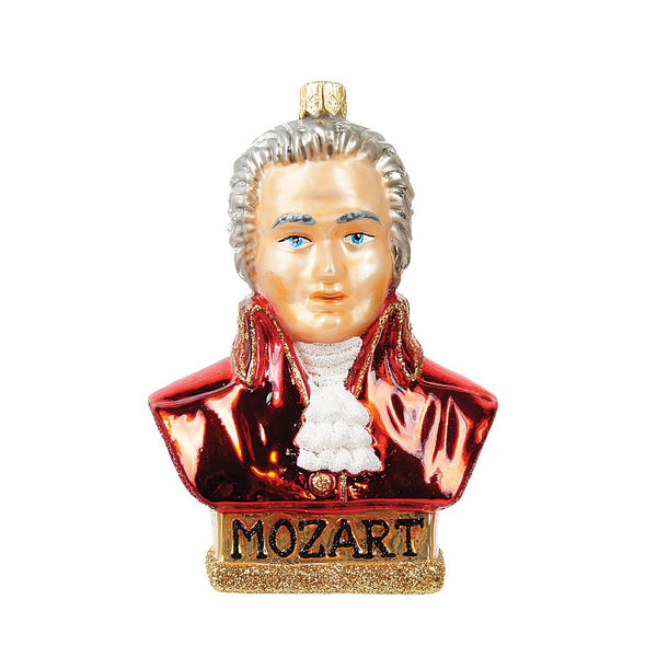 Mozart Blown Glass Ornament
