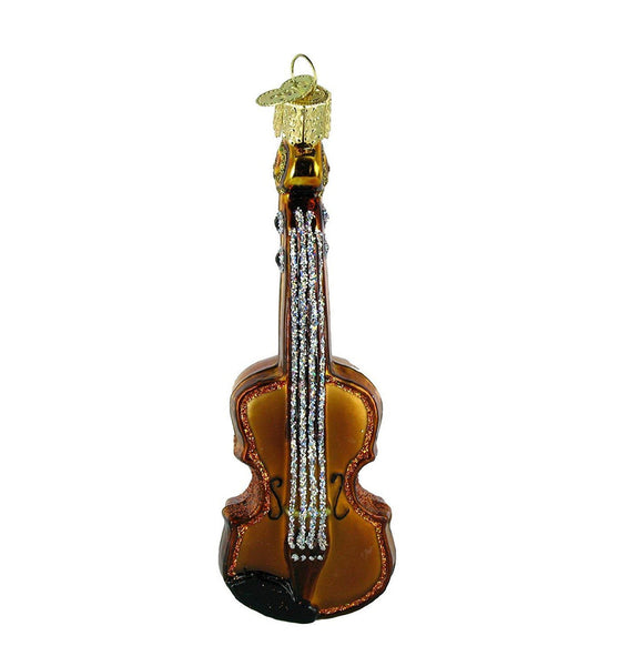 Violin Blown Glass Ornament