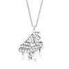 Crystal Grand Piano Necklace