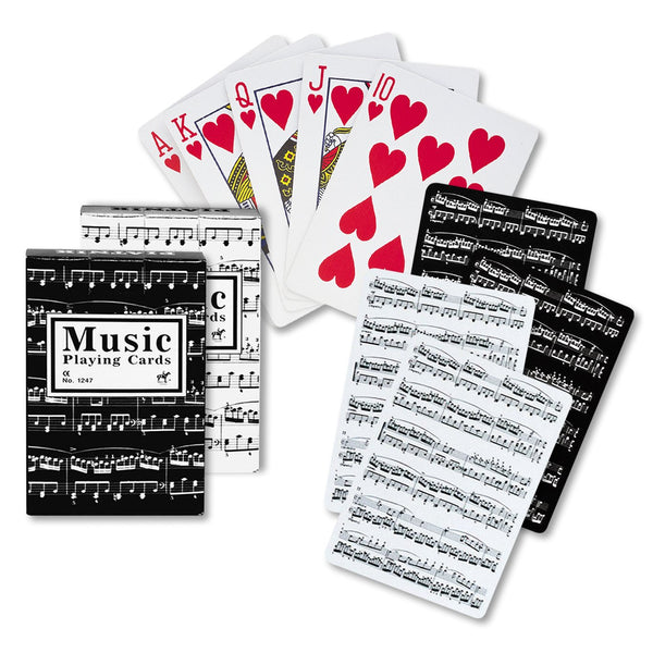 Sheet Music Playing Cards Set