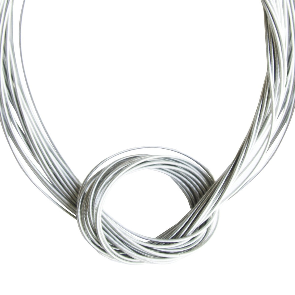 Piano Wire Knot Necklace - Silver – Shop The Symphony