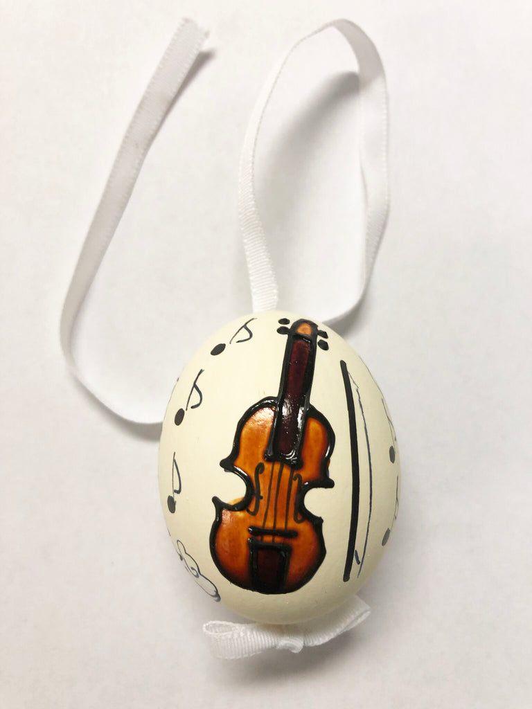 Violin Hand Painted Egg